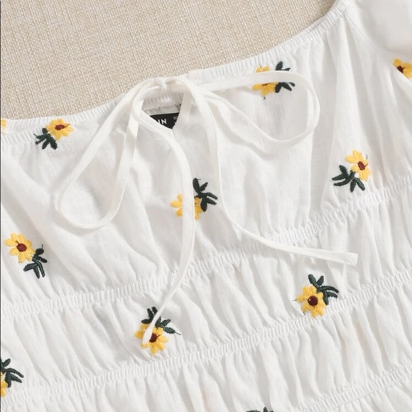 Embroidered Sunflower Dress - Picture 5 of 14